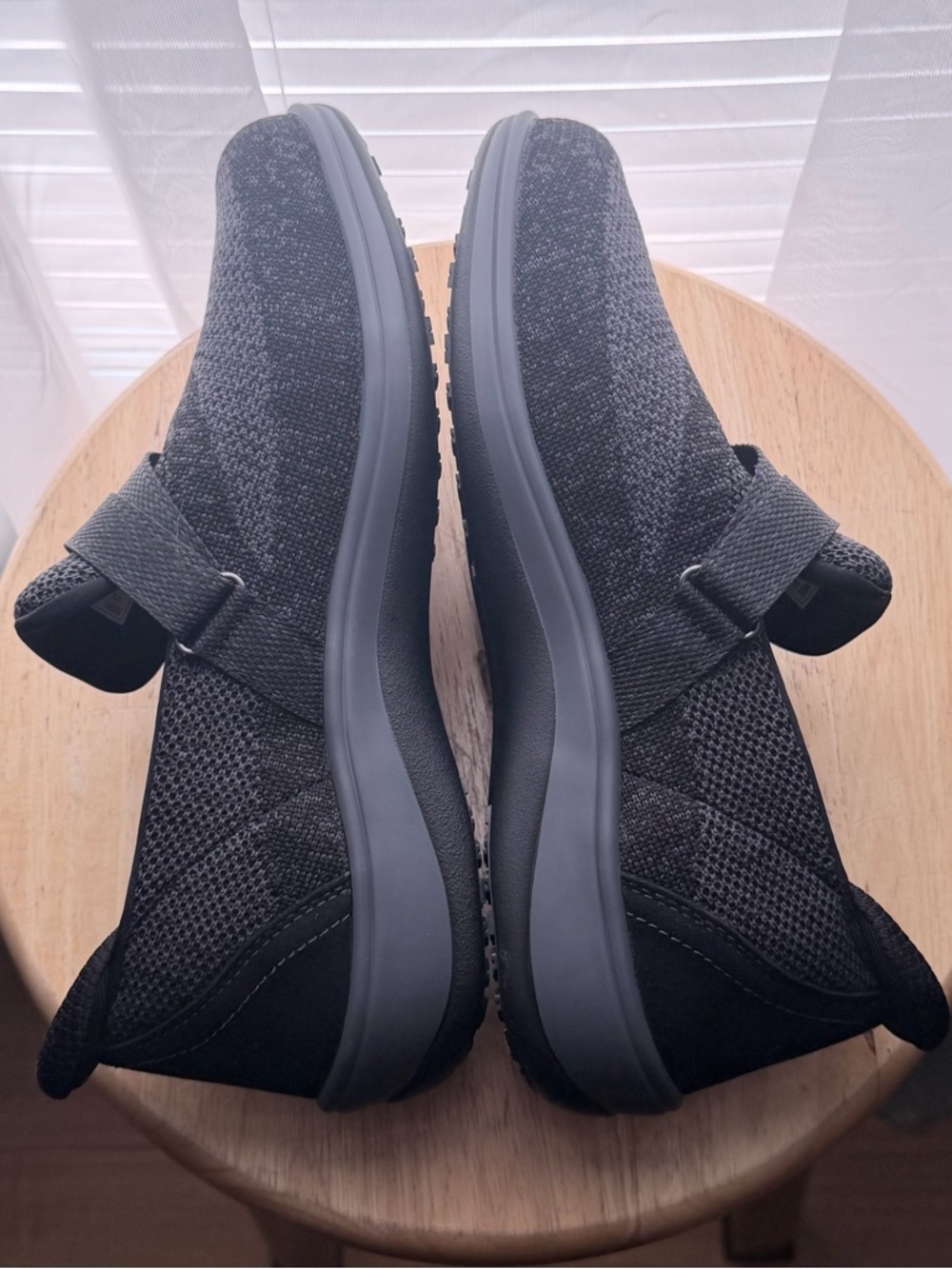 NEW Orthofeet Womens Knit Slip-On Comfort Loafer in Gray and Black Wide D - Picture 11 of 11